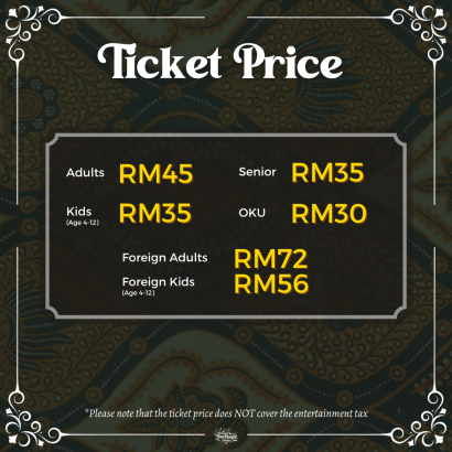Malaysia Heritage Studios Ticket Price for Entertainment Tax
